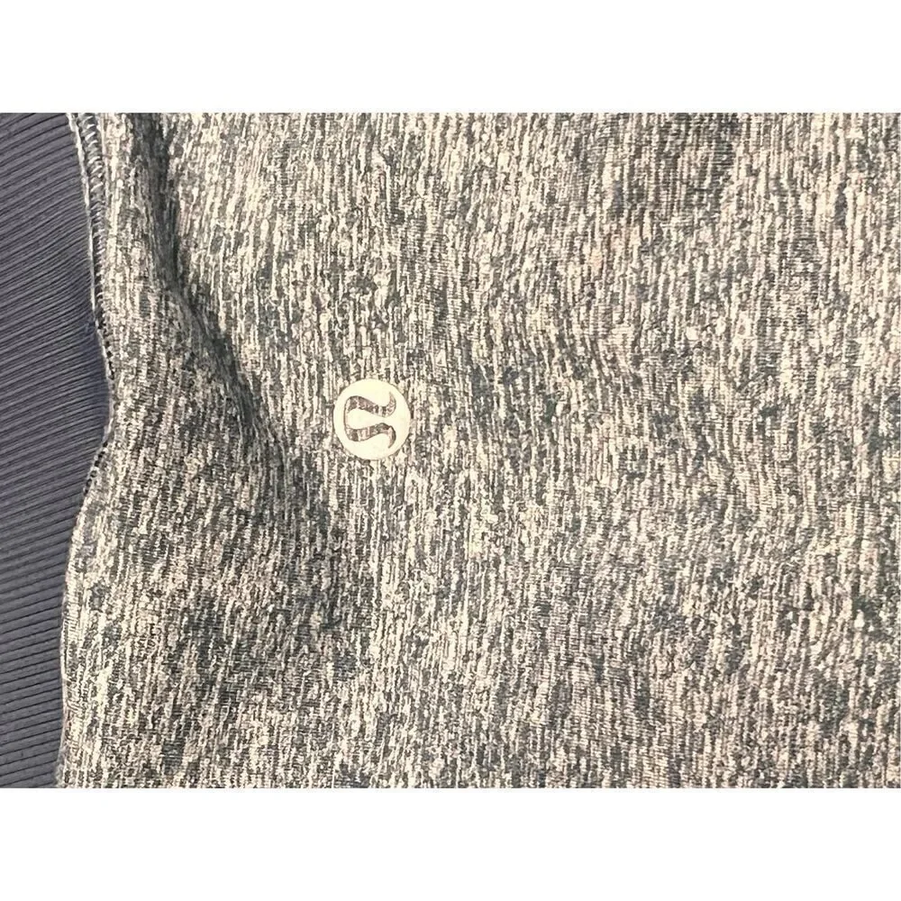Lululemon always alert 1/4 zip long sleeve heathered patrol blue top 6